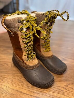 The North Face Shellista III Mid Women's Brown Boots Size 8.5 Faux Fur Lined